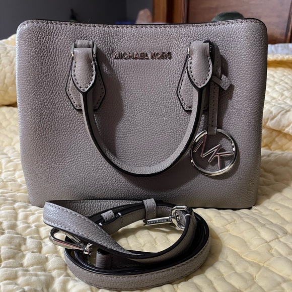 Michael Kors Collection Bags Michael Kors Purse Light Grey Poshmark